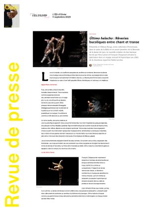 Vignette de Último helecho: Rêveries bucoliques entre chant et transe