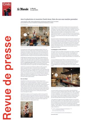 Vignette de Avec le plasticien et musicien Tarek Atoui, faire du son une matière première