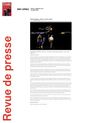 Vignette de Festival d'Avignon, Close Up, l'Art de la Fugue