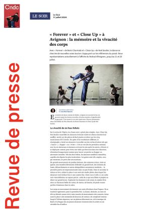 Vignette de "Forever" et "Close U" à Avignon : la mémoire et la vivacité des corps