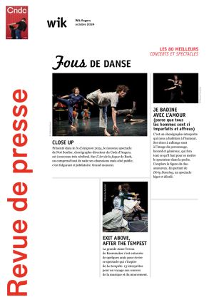 Vignette de Fous de danse / Close Up / Je badine avec l'Amour / Exit above, After the tempest