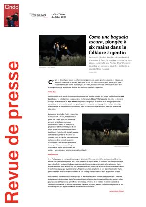 Vignette de Como una baguala oscura, plongée à six mains dans le folklore argentin