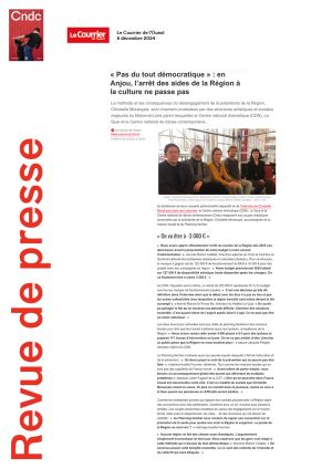 Vignette de "Pas du tout démocratique" : en Anjou, l'arrêt des aides de la Région à la culture ne passe pas