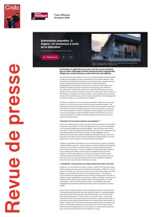 Vignette de Subventions amputées : à Angers, «on commence à sortir de la sidération»