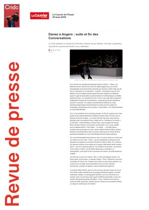 Vignette de Danse à Angers: suite et fin des Conversations