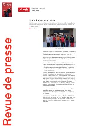 Vignette de Une "Rumeur" qui danse