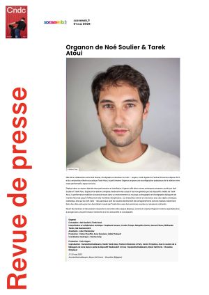 Vignette de Organon de Noé Soulier et Tarek Atoui