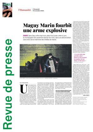 Vignette de Maguy Marin fourbit une arme explosive