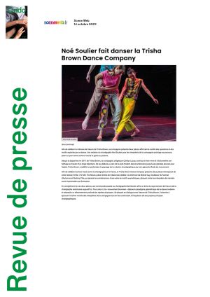 Vignette de Noé Soulier fait danser la Trisha Brown Dance Company
