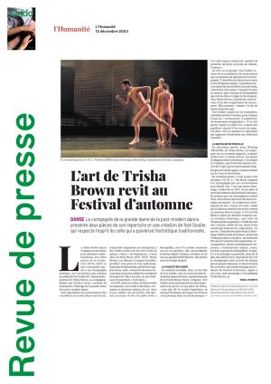 Vignette de L'art de Trisha Brown revit au Festival d'automne