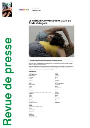 Vignette de Le Festival Conversations 2024 du Cndc d'Angers