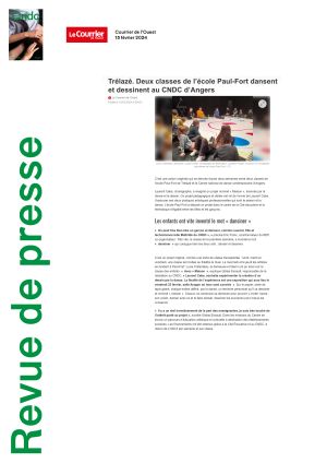 Vignette de Trélazé. Deux classes de l'école Paul-Fort dansent et dessinent au CNDC d'Angers