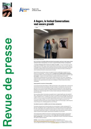Vignette de A Angers, le festival Conversations veut encore grandir