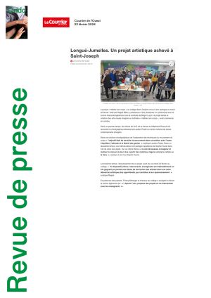 Vignette de Longué-Jumelles. Un projet artistique achevé à Saint-Joseph