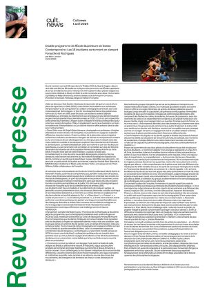 Vignette de Double programme de l'École Supérieure de Danse Contemporaine: Les 18 étudiants cartonnent en dansant Forsythe et Rodrigues