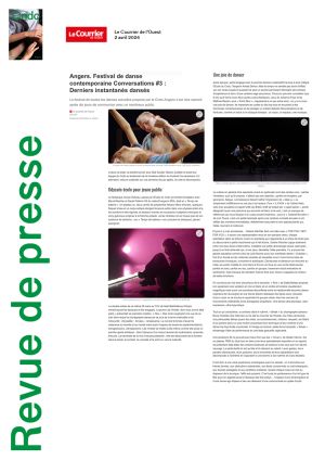 Vignette de Angers. Festival de danse contemporaine Conversations #3: Derniers instantanés dansés