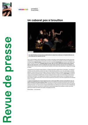 Vignette de Un cabaret pas si brouillon