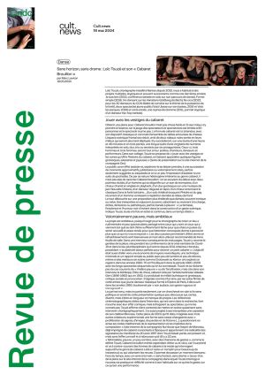 Vignette de Sans horizon, sans drame: Loïc Touzé et son « Cabaret Brouillon »