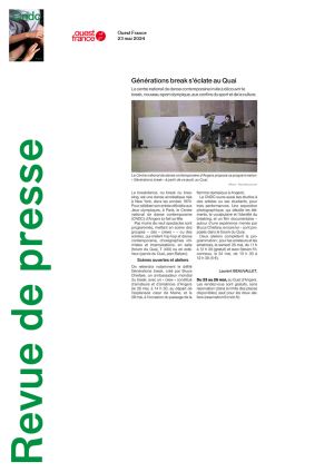 Vignette de Générations break s'éclate au Quai