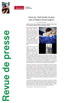 Vignette de Close Up: Noé Soulier en gros plan à l'Opéra Grand Avignon