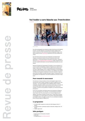 Vignette de Noé Soulier a carte blanche aux Franciscaines