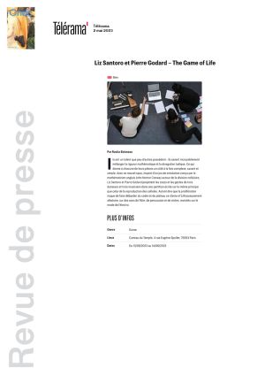 Vignette de Liz Santoro et Pierre Godard - The Game of Life