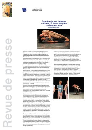 Vignette de Pour deux jeunes danseurs brésiliens, la danse française conserve son aura