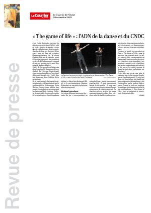 Vignette de "The game of life" : l'ADN de la danse et du CNDC