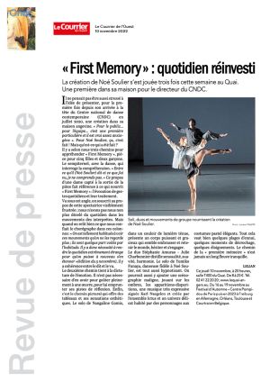 Vignette de "First Memory" : quotidien réinvesti
