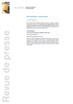 Vignette de Saison 2022-2023 - Les jeunes talents