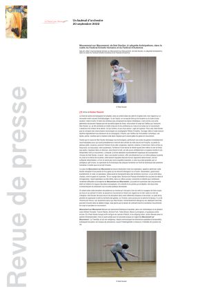 Vignette de Mouvement sur Mouvement, de Noé Soulier, à Lafayette Anticipations...