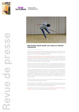 Vignette de Noé Soulier laisser parler son corps au Festival d'Automne