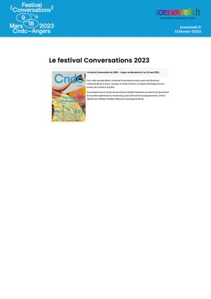 Vignette de Le festival Conversations 2023