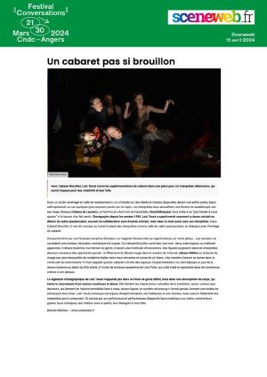 Vignette de Un cabaret pas si brouillon