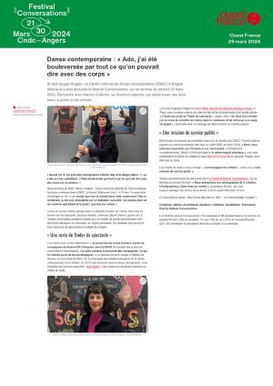 Vignette de Danse contemporaine : "Ado, j'ai été bouleversée par tout ce qu'on pouvait dire avec des corps"