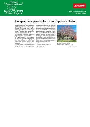 Vignette de Un spectacle pour enfants au Repaire urbain