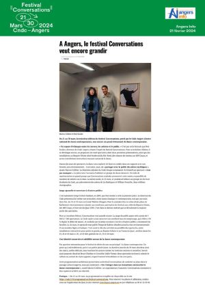 Vignette de A Angers, le festival Conversations veut encore grandir