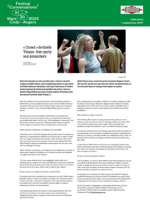 Vignette de "Crowd" de Gisèle Vienne: free-party aux Amandiers