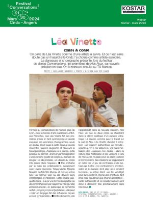 Vignette de Léa Vinette - Corps à corps