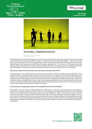 Vignette de So Schnell, Dominique Bagouet