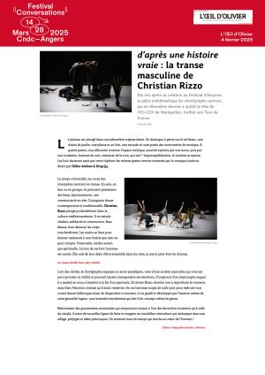 Vignette de d'après une histoire vraie: la transe masculine de Christian Rizzo