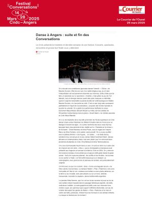 Vignette de Danse à Angers : suite et fin des Conversations