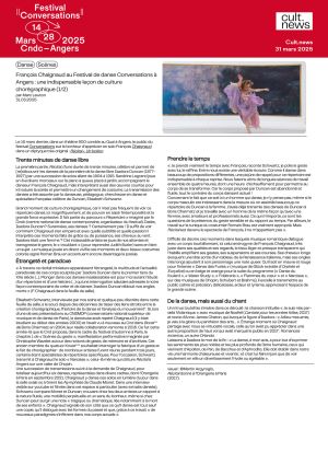 Vignette de François Chaignaud... indispensable leçon de culture chorégraphique (1/2)