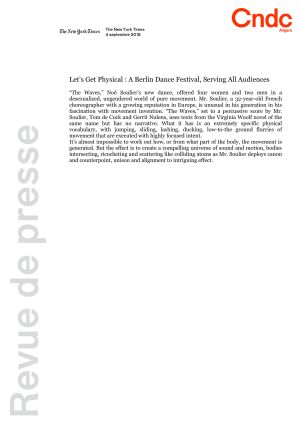 Vignette de Let's Get Physical: A Berlin Dance Festival, Serving All Audiences