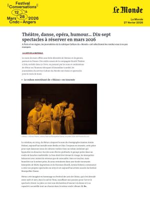 Vignette de Théâtre, danse, opéra, humour... Dix-sept spectacles à réserver en mars 2026