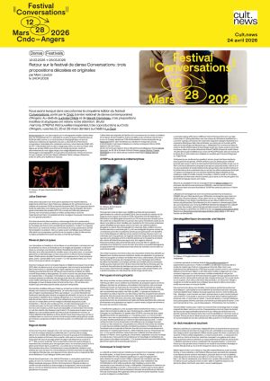 Vignette de Retour sur le festival de danse Conversations : trois propositions décalées et originales