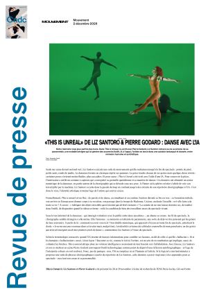 Vignette de «This is unreal» de Liz Santoro & Pierre Godard : Danse avec l'IA