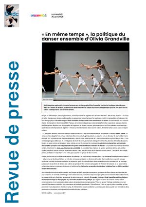 Vignette de « En même temps », la politique du danser ensemble d'Olivia Grandville