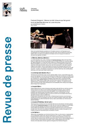 Vignette de Festival d'Avignon: Silence, le chef-d'œuvre qui fait grand bruit de Mathilde Monnier et Lucie Antunes