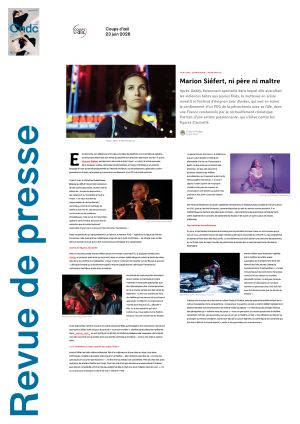 Vignette de Marion Siéfert, ni père ni maître